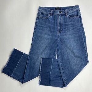 Uniqlo Jeans High Rise Cropped Raw Hem Jeans Size 26